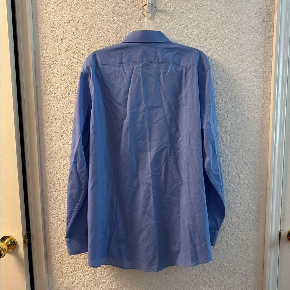 Stafford Men's Blue Dress Shirt - Picture 4 of 4